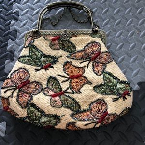 Beaded butterfly purse